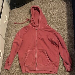 American Eagle Outfitters Pink Hoodie Jacket